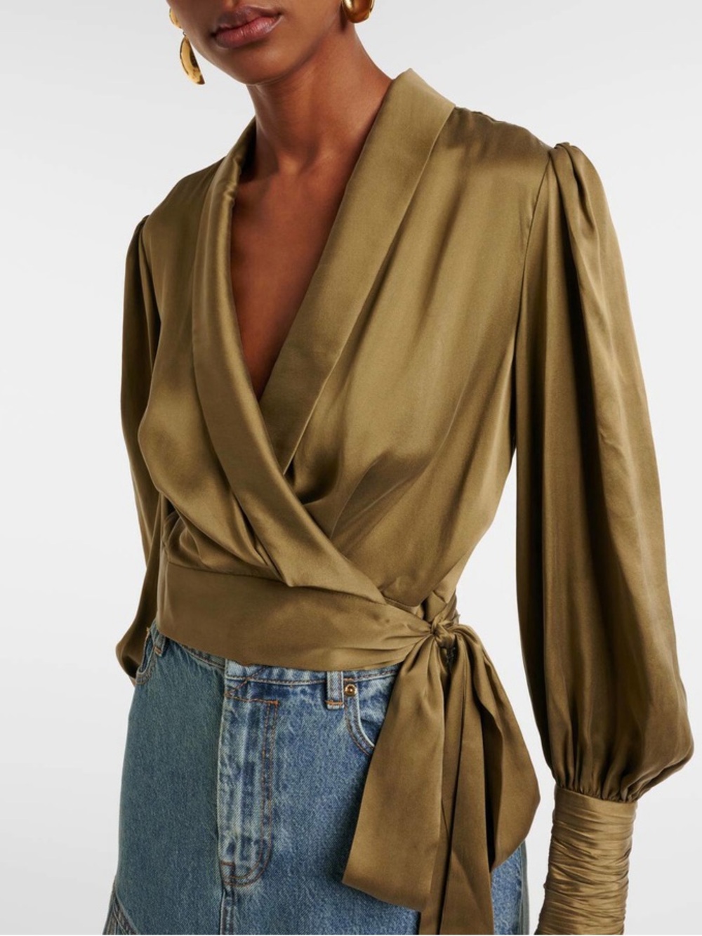 Zimmermann Silk Wrap Blouse - New